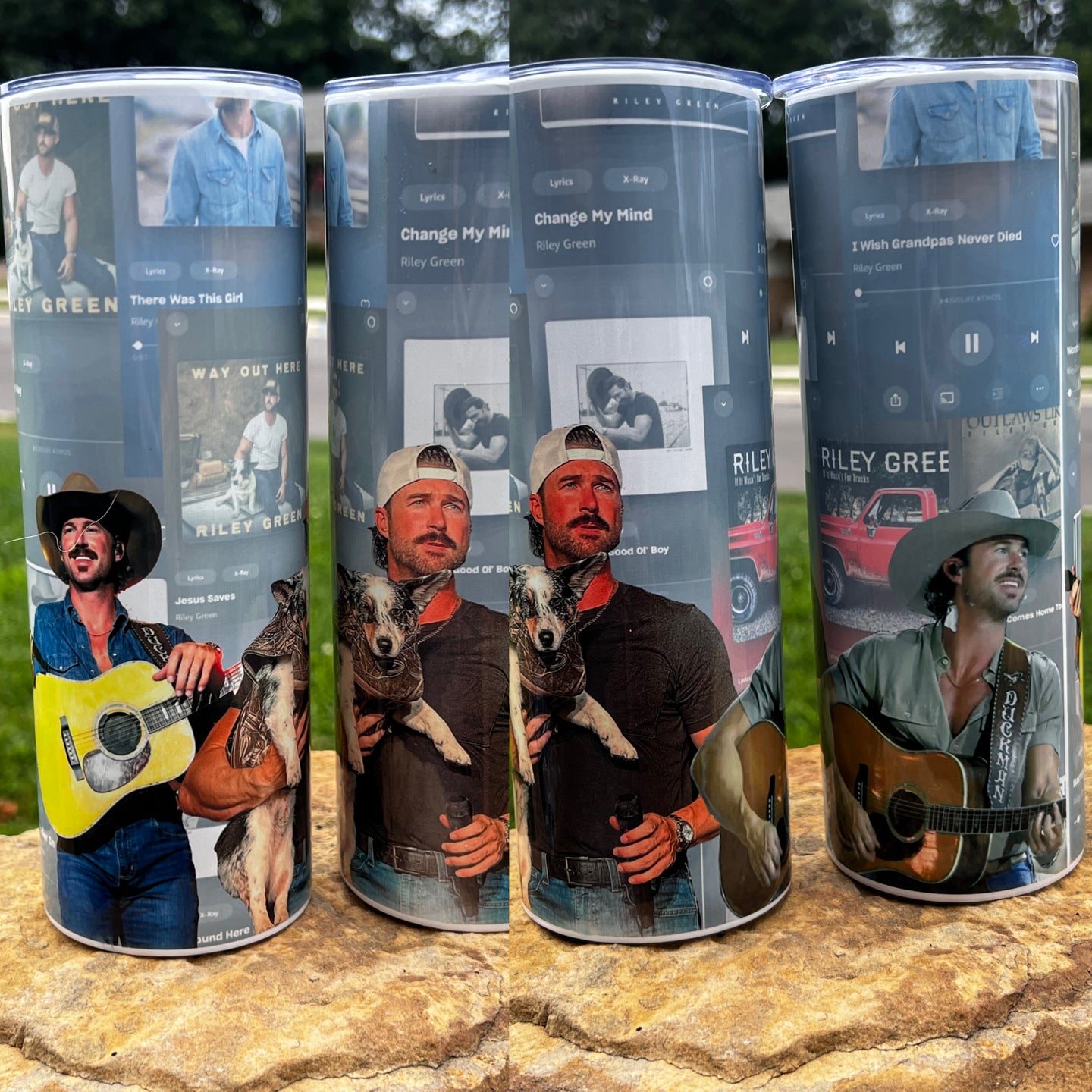 20 oz Skinny Tumbler – Riley Green Inspired Design