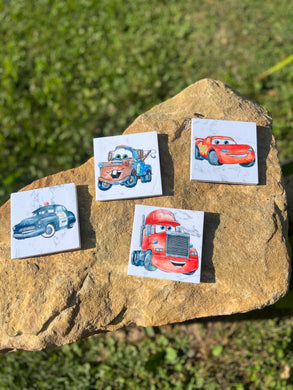 Cars Ceramic Coaster Set