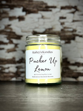 Pucker up Lemon Candle